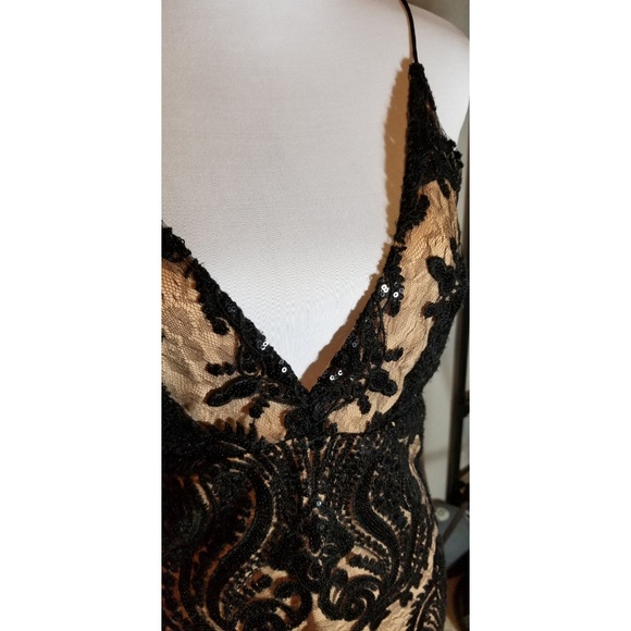 Free people black lace sequin dress - Picture 2 of 8
